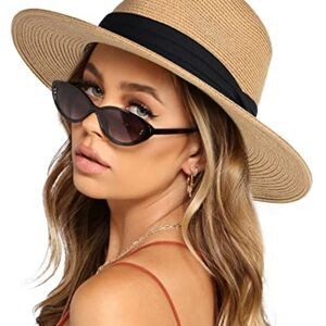 Old navy Stylish Tan Straw Hat with Black Band
